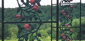 Arbor with roses